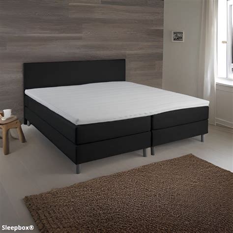 Sleepbox Boxspring 180x200 Zwart Luxe Pocketvering 7 Zone