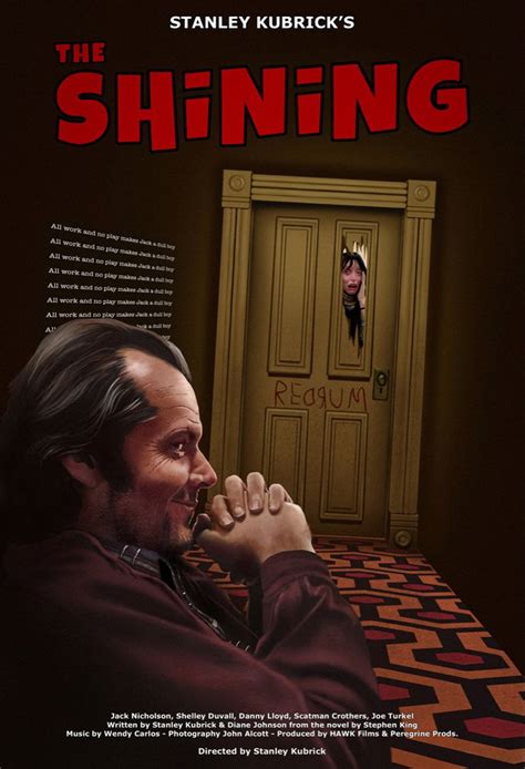 Shining 1980 Directed By Stanley Kubrick Alternative Movie Poster By Laurent Carbonelle The