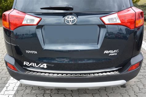 Rear Bumper Protector Toyota Rav Iv Xa Stainless Steel Brushed