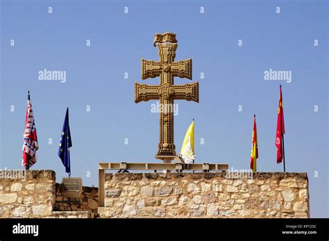 Caravaca De La Cruz Murcia Spain Stone Cross Of The Basilica Of The