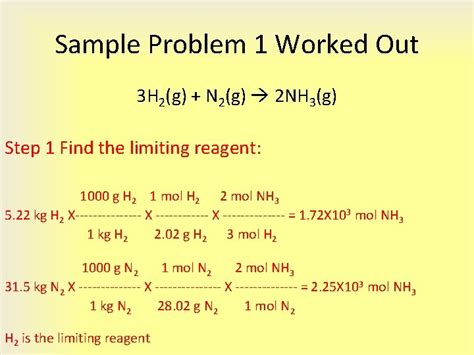 Limiting Reagent And Percent Yield By Pearson