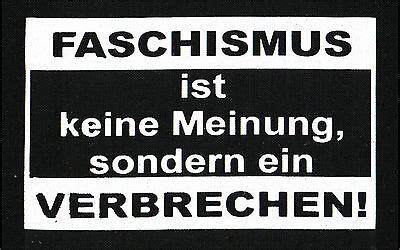 FASCHISMUS Patch Aufnäher NEU Punk Punkrock Gegen Nazis FCK NZS NO