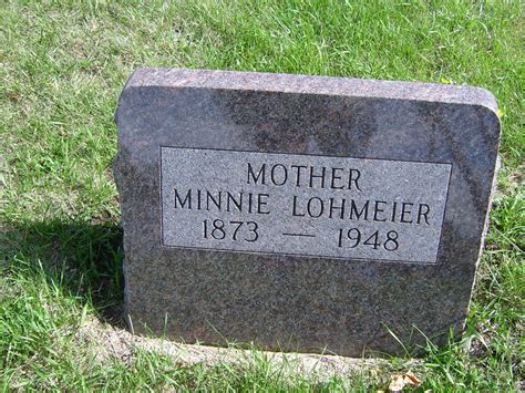 Minnie Lohmeier 1873 1948 Find a Grave äreminne