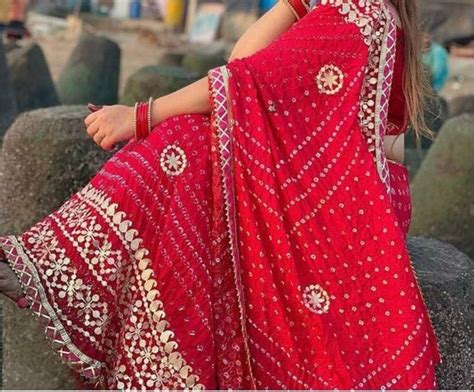 Bandhej Bandhani Bridal Lehenga Atelier Yuwaciaojp