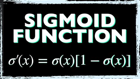 The Sigmoid Function Derivative - Step-by-step - YouTube