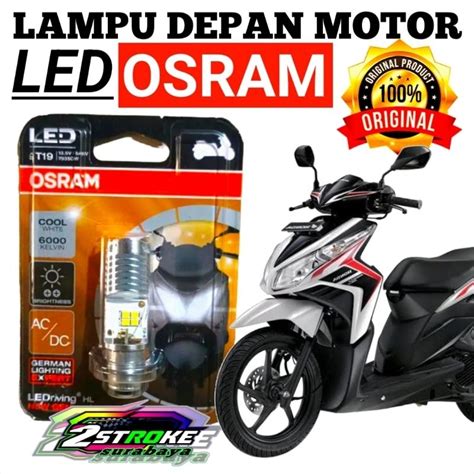 Jual Bohlam Dop Lampu Depan Utama Motor Led H6 Original OSRAM Cahaya