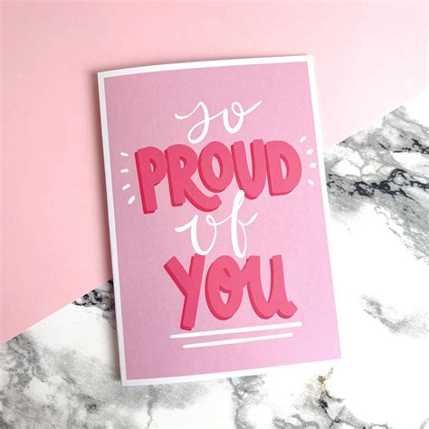 So Proud Of You Congratulations Card Best Friend Card Etsy