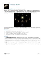 Phases Of Venus Lab Pdf Lab Phases Of Venus Introduction