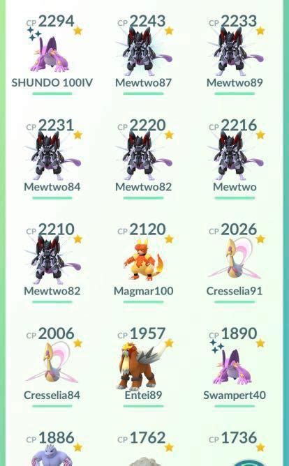 Pokemon Go Account Level X Iv X Legendary X Shiny