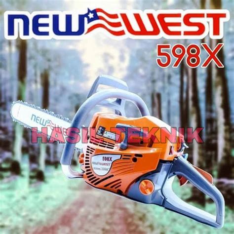 Jual Mesin Gergaji Pohon Kayu 22 22 Inch Chainsaw New West 598X