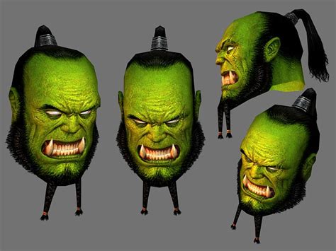 Wow Style Orc Head — Polycount