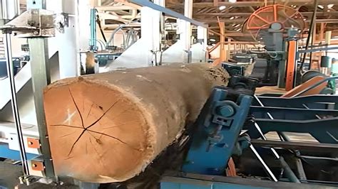 Amazing Sawmill Wood Cutting Huge Wood Cutting Machine YouTube