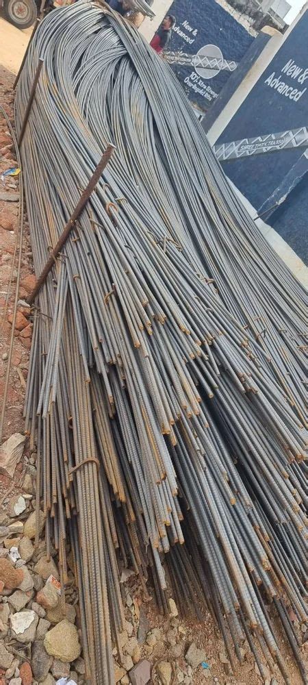 10mm Mild Steel TMT Bars For Commercial Buildings Grade Fe 500 At Rs