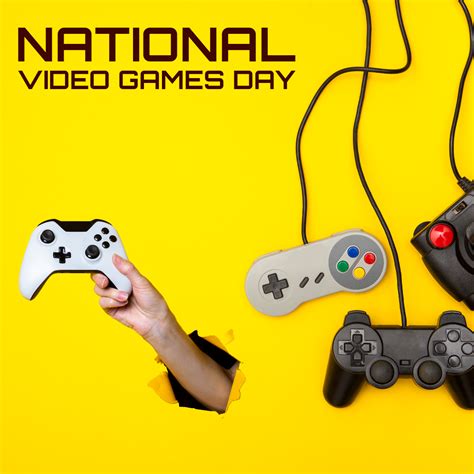 National Video Games Day in 2023 | National video game day, Video games ...