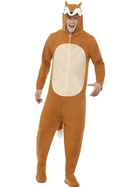 Fox Onesie Unisex Adult Fancy Dress Costume