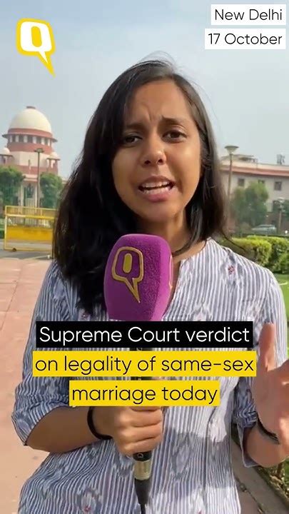 Supreme Court Verdict On Legality Of Same Sex Marriage Today The Quint Youtube