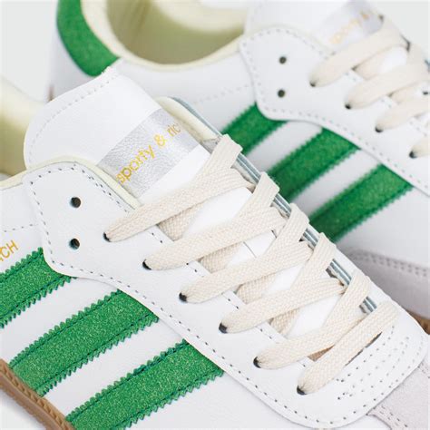 кроссовки Adidas Samba OG Sporty & Rich White Green купить за 3275 руб ...