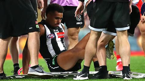 AFL 2020: Isaac Quaynor injury, photo, metal studs, Nathan Buckley ...