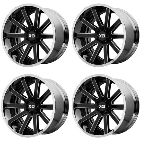 20 XD Series Heist Black XD200 20108718NBC Set Of 4 Wheels Rims