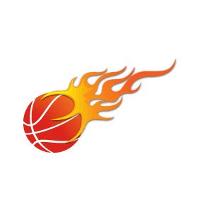 Basketball With Flames Clipart - ClipArt Best