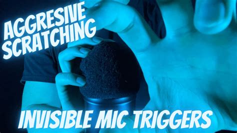 Asmr Fast And Aggressive Mic Scratching Invisible Triggers No