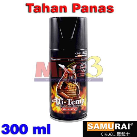 Jual SAMURAI Spray Paint HI TEMP Cat Semprot Pilox Pilok Tahan Panas