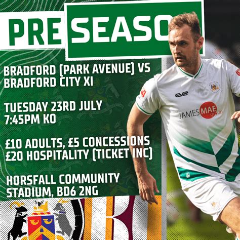 Bradford Park Avenue Afc News Tuesday Night Avenue And City Under