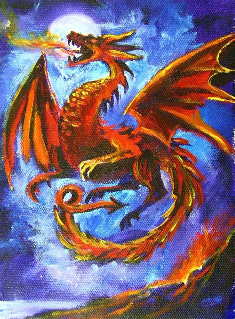 Огненный дракон рисунок (Много фото) - drawpics.ru