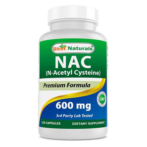 Nac N Acetyl Cysteine Best Natural Mg C Psulas Nacasalud