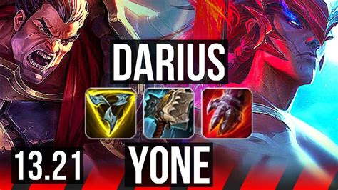 Darius Vs Yone Top 11 Solo Kills 2 6m Mastery 1600 Games