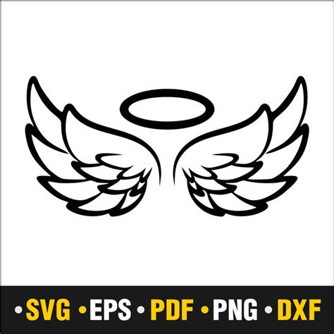 Angel Wings Svg Pdf Png Dxf Eps Only 2 Masterbundles