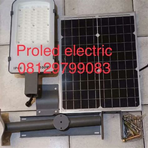 Jual Lampu Pju Jalan Led Panel Surya Matahari Solar Sel 100w 100 W Pju