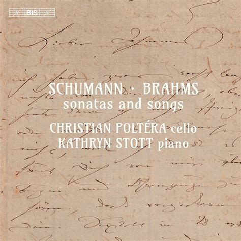 Poltera Stott Robert Schumann Johannes Brahms Clara Schumann Sonatas