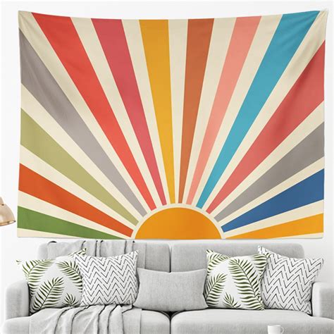 Ulticool Zon Retro Vintage Zonsondergang Wandkleed X Cm