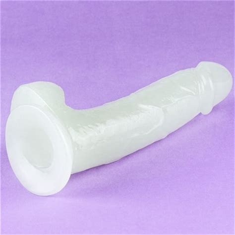 Fosforlu Gece Parlayan Cm Realistik Vantuzlu Effaf Jel Penis Dildo