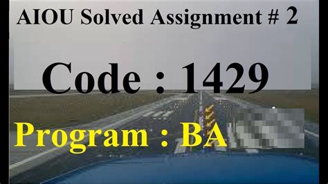 Aiou Code Solved Assignment No Spring Baloch Academy