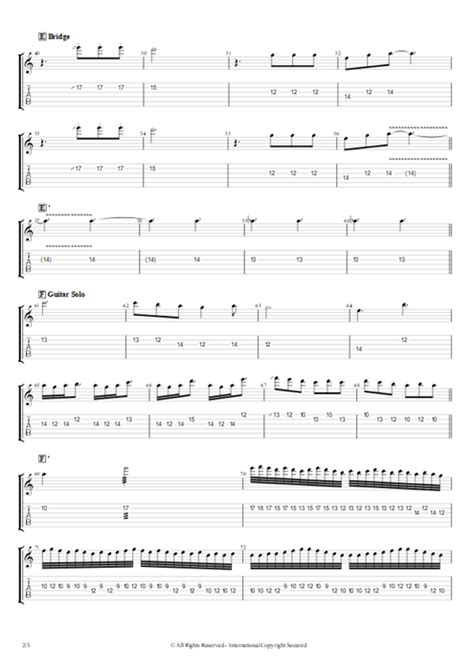 Lonely Day Tab By System Of A Down Guitar Pro Guitars Bass