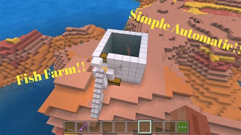 Simple Automatic Fish Farm Tutorial 1 16 Minecraft Bedrock YouTube