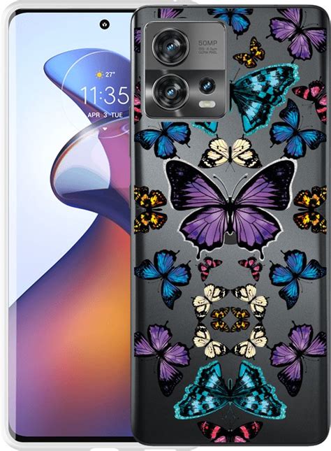 Motorola Edge 30 Fusion Hoesje Vlinder Symmetrie Designed By Cazy