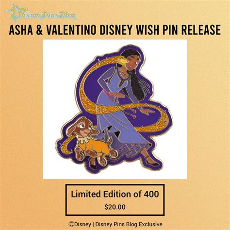 Asha & Valentino Disney Wish Pin at DPB Store - Disney Pins Blog