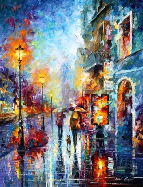 Leonid Afremov Pinturas Al Oleo Llenas De Luz Y Color Art Pinturas