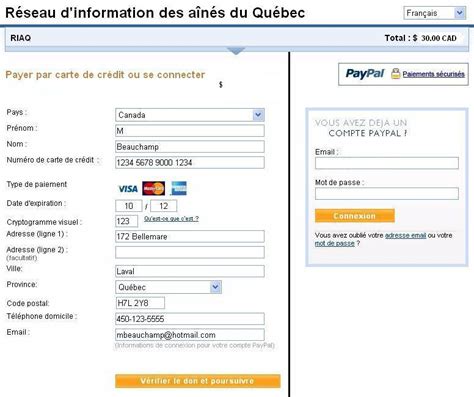 Comment Payer Pour Un Service Du Riaq