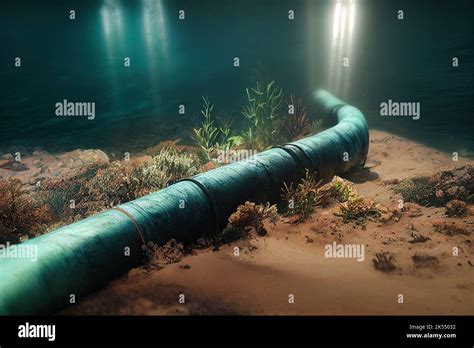 Underwater Gas Pipelines For Gas Transportation In Europe Underwater