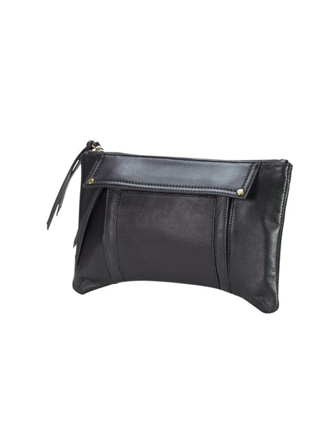 Black Leather Clutch Purse Modern, Edgy, Classic Clutch Purse Handbag ...