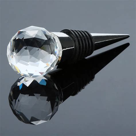 Mm Dropship Diamond Crystal Stainless Steel Champagne Stopper