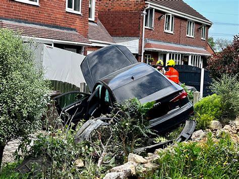 Car Crashes Into Garden After Two Vehicle Collision Yorkmix