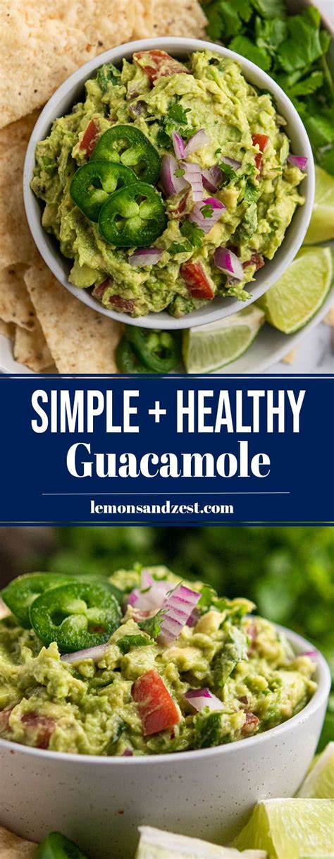 Simple Healthy Guacamole Recipe Recipe Guacamole Recipe Healthy