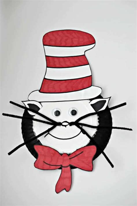 Dr Seuss Cat In The Hat Paper Plate Craft Todays Creative Ideas