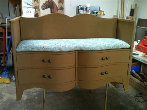 Repurposed Dresser Into A Bench From Tigerlilys On Etsy So Cool