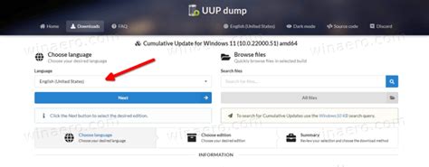 UUP Dump: Download Windows 11 Insider ISO File for Any Build